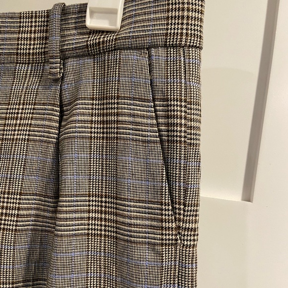 Madewell Slouchy Straight Pants in Yarn-Dyed Plaid in coper plaid - Picture 10 of 12